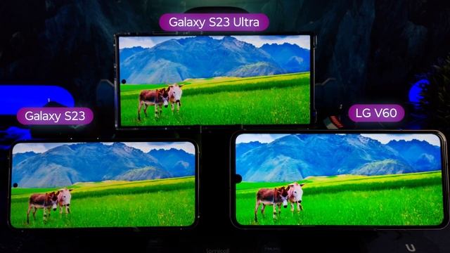 LG V60 vs Galaxy S23 Ultra vs Galaxy S23 Quick Display Comparison смотреть онлайн