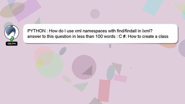 PYTHON : How do I use xml namespaces with find/findall in lxml? смотреть онлайн