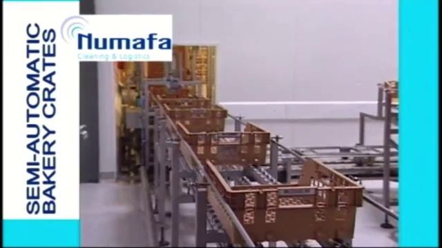 Установка NUMAFA для мойки хлебных лотков с системой логистики смотреть онлайн