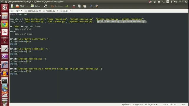 Aulas Python - 111 - Ferramentas de Sistema VII: Pipes смотреть онлайн