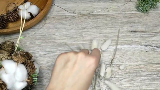 Новогодний шар из природный материалов./DIY: Chiristmas toy. смотреть онлайн