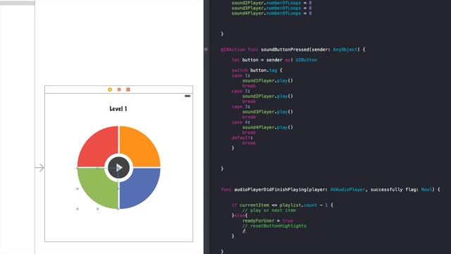 iOS Swift Game Tutorial: Create a Fun Sound Memory Game смотреть онлайн