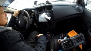 Дешёвая китайская магнитола 2din в Рено логан 2.