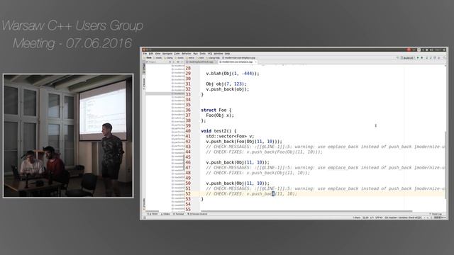 Clang-tidy Code Dojo - Warsaw C++ Users Group смотреть онлайн