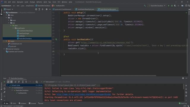 Automate Radio buttons and Checkboxes using Selenium and Java смотреть онлайн