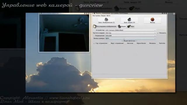 Иструменты управления web камерой в mint linux смотреть онлайн