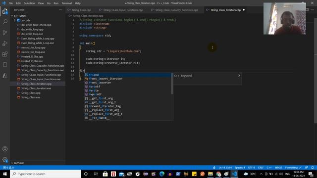 String Class Iterator Functions begin, end and rbegin, rend In C++ #120 смотреть онлайн