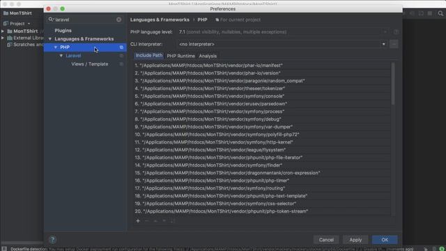 Démarrer un projet Laravel dans PHPStorm sur MAC смотреть онлайн
