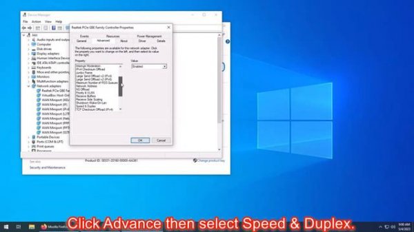 How to Change Network Speed & Duplex to 1Gbps Full Duplex.