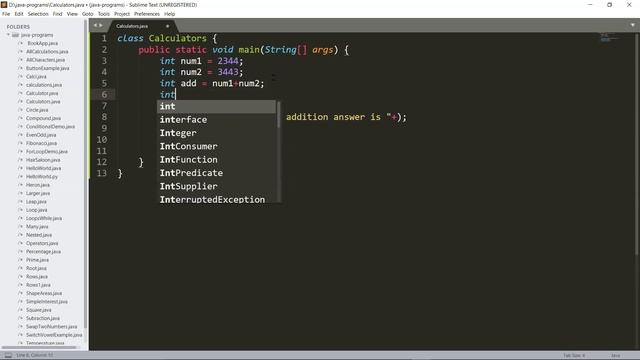 Simple Arithmetic programs - #2 - (using SUBLIME) - Java for Beginners смотреть онлайн