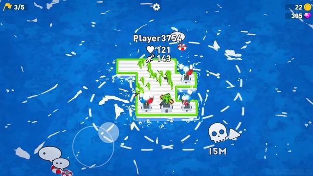War Of Rafts: Crazy Sea Battle Gameplay Walkthrough Part 2 - Tutorial Navy War (Android,iOS) смотреть онлайн