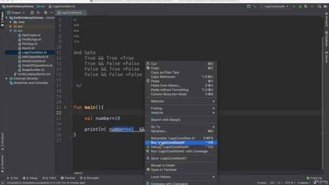 #5 Logic statement in Kotlin смотреть онлайн