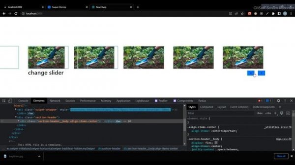 Swiper.js | Custom Navigation Buttons | React| Customization of buttons swiper react.js