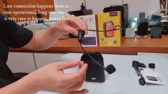 How to reset lost connection between microphone and waistband loudspeakers APORO T9 - APORO T18 смотреть онлайн