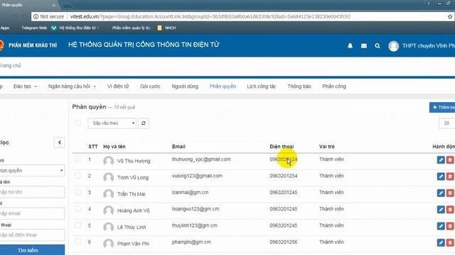 [ViTest] Hướng dẫn thêm mới người dùng trên phần mềm ViTest смотреть онлайн