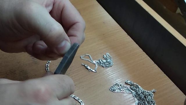 #goldenartjeweler Серебряная цепь Замена Карабина с пайкой ®️ смотреть онлайн
