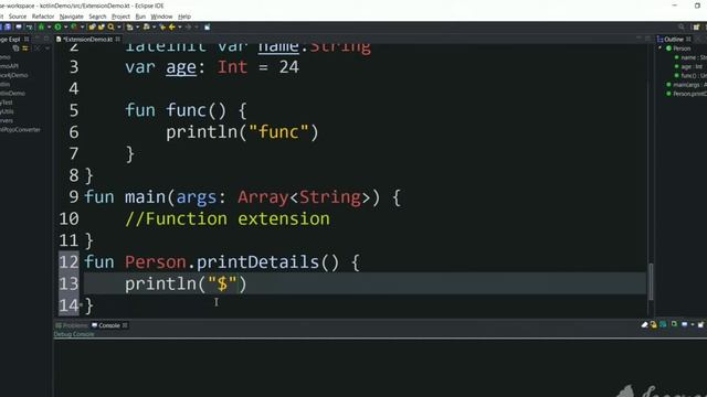 What is Function Extension in Kotlin | Kotlin tutorial for beginners part 14. смотреть онлайн