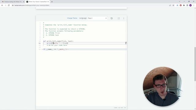 Python Hackerrank Solutions | What's Your Name Easy Problem смотреть онлайн