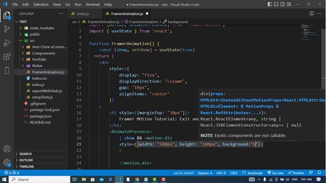 Framer Motion Tutorial: Exit and Enter Animation in React with Framer Motion смотреть онлайн