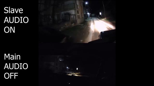 GITUP GIT 3 DUO Slave vs Main Low light performance and audio смотреть онлайн