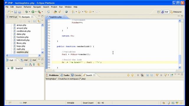 PHP OOP: The SmartUrl Class: Static Methods смотреть онлайн