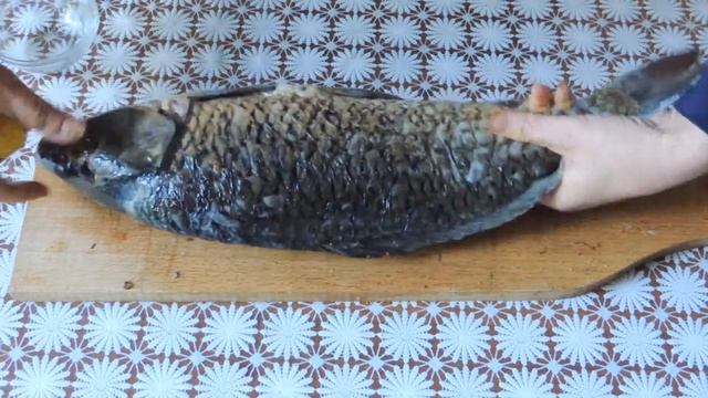 Запеченный карп (рецепт рыбака) /baked carp смотреть онлайн