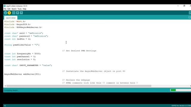 Led slider control using webpage and ESP32 смотреть онлайн