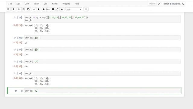 NumPy Arrays | Indexing and Selection | Python for Data Science and Machine Learning смотреть онлайн
