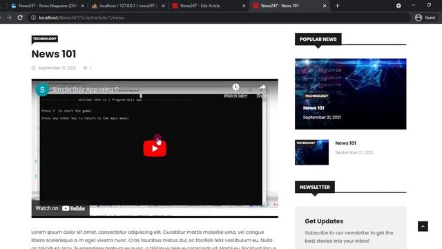News247 CMS in PHP DEMO смотреть онлайн