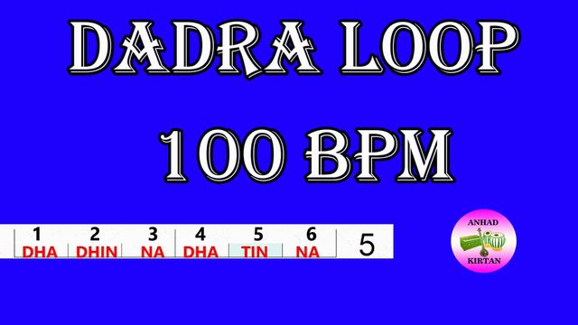 Dadra Tabla Loop | 100 BPM | Dadra Taal For Practice смотреть онлайн