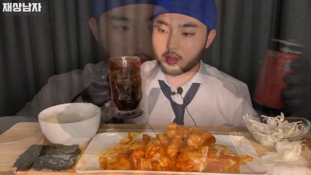 SUB) 처갓집 슈프림양념치킨 ! 순살치밥 ❤ 리얼사운드 먹방 Real Sound ASMR KOREAN CHICKEN MUKBANG ไก่ทอด チキン смотреть онлайн