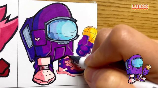 [Drawing FNF] IMPOSTOR V4 Full week / Drawing AMONG US смотреть онлайн