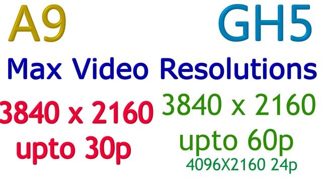 Sony Alpha A9 Vs Panasonic Lumix DC-GH5