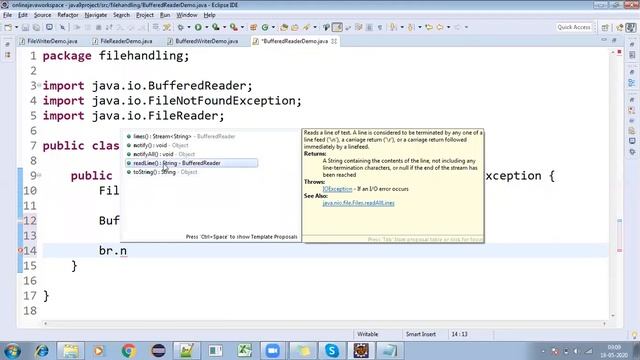 Java File IO Handling 03 || BufferedWriter, BufferedReader and PrintWriter Cocepts in Java. смотреть онлайн
