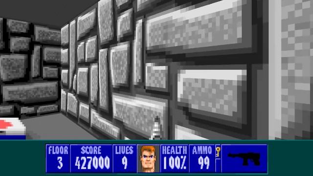 Wolfenstein 3D (ECWolf) - E1L3 - 100% No Commentary смотреть онлайн