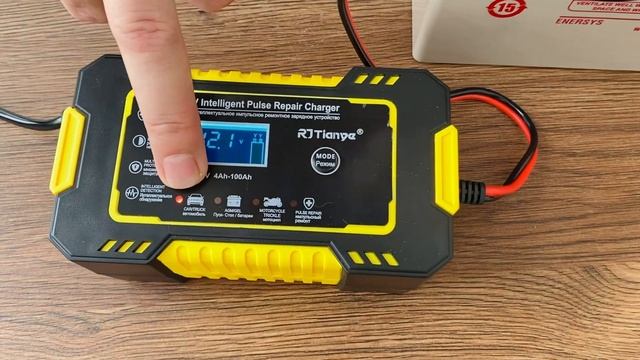 Импульсное Зарядное устройство для аккумулятора c Алиэкспресса RJ Tianye 12V Десульфатация. AGM,GEL смотреть онлайн