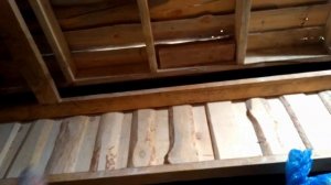 ЭкоБаня-18- Утепление потолка бани сухими опилками