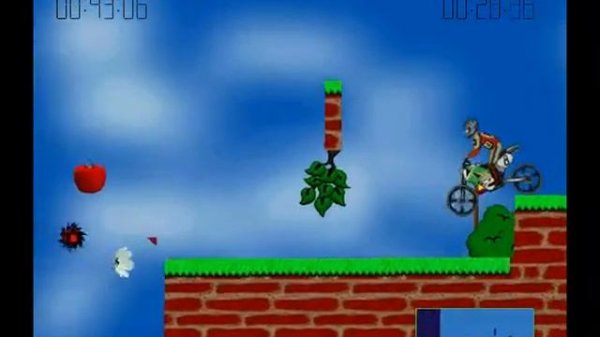 Прохождение Elastomania - 14 карта - Loop de Loop