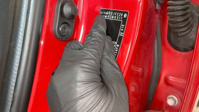 Toyota Auris 2014 Paint Code, Colour Code Location