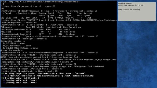 Arch Linux installation recording to kernel 5.6.10-arch1-1 (testing) смотреть онлайн