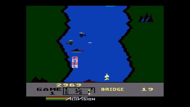 ❤Играем в "River Raid"❤ Atari 800. play 60fps! 1982. Fly game, by Activision смотреть онлайн