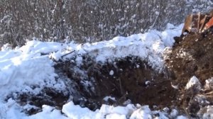 ЭО 2621\/начал копать в мороз\/гидравлика НЕ ВЫДЕРЖАЛА!!!