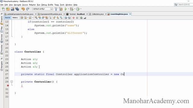 Singleton Pattern (manohar academy) смотреть онлайн