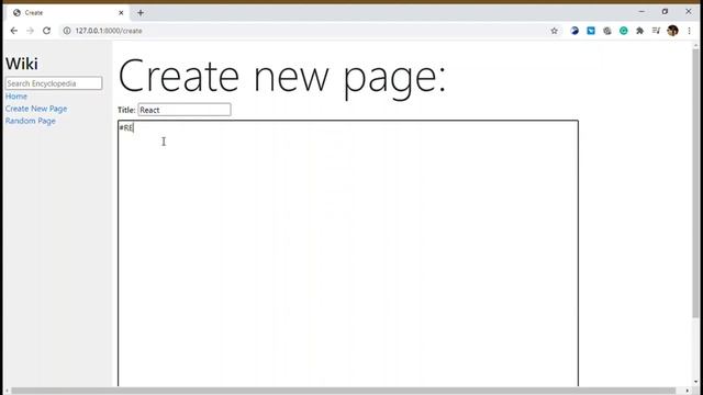 CS50’s Web Programming with Python and JavaScript. 2020 project1:wiki смотреть онлайн