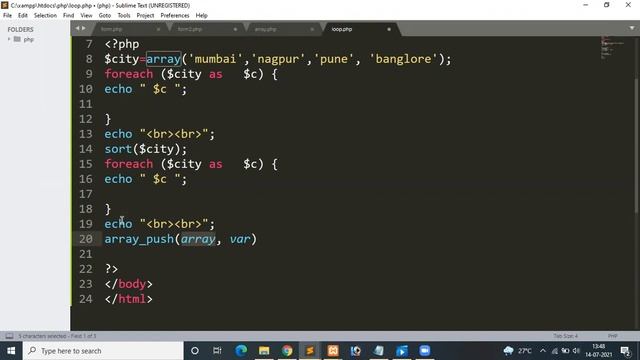 Day-5 PHP Online Live Training (Simple Form with PHP Response and If-Else)Part-2 смотреть онлайн
