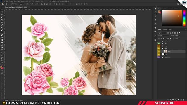 Free Wedding Album PSD Templates | Photoshop Tutorial | 10K Giveaway ⚡️ | PE138 смотреть онлайн