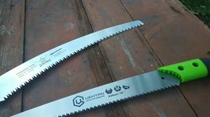 Садовая пила Самурай  &. Центроинструмент.Сравнение, обзор,тест  драйв.