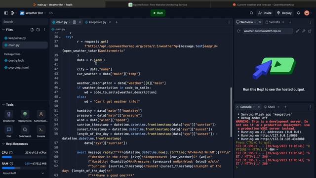 Making weather Telegram bot using Python! How to make weather telegram bot. смотреть онлайн