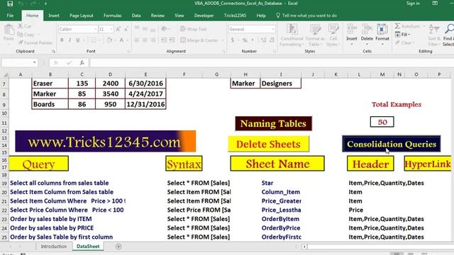 Excel VBA: AdOdb Connections Excel As Database: Retrieve Data by using SQL смотреть онлайн