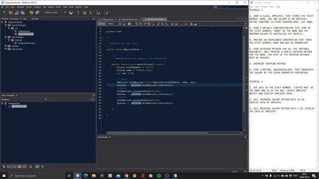 How to code Test Employee Class, JAVA PART 2 | South African смотреть онлайн